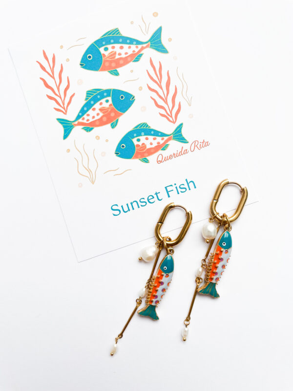 Pendientes SUNSET FISH (par)