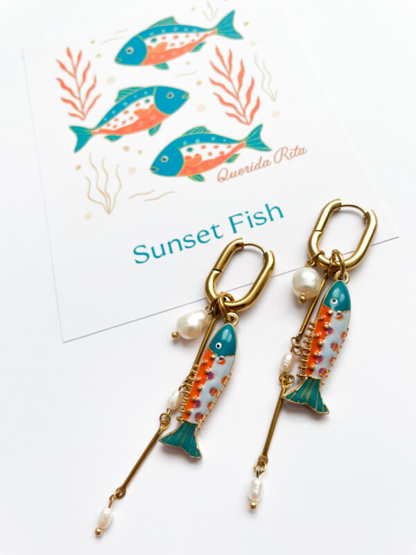 Pendientes SUNSET FISH (par) - Imagen 2