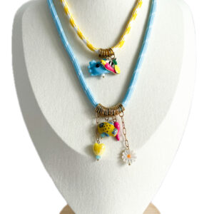 Pack dos collares CANDYLAND yellow&blue