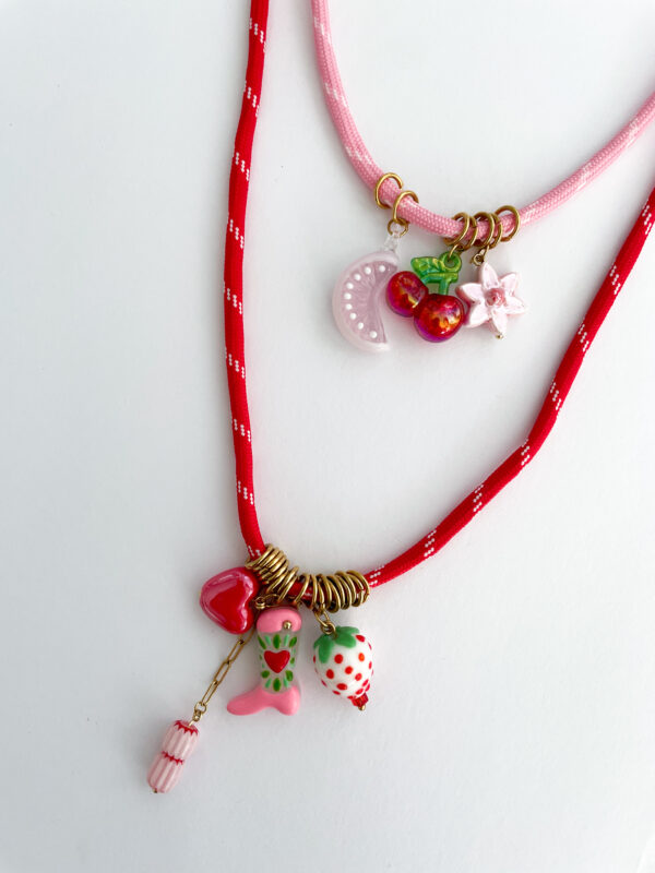 Pack dos collares CANDYLAND pink&red - Imagen 2