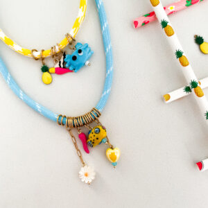 Pack dos collares CANDYLAND yellow&blue