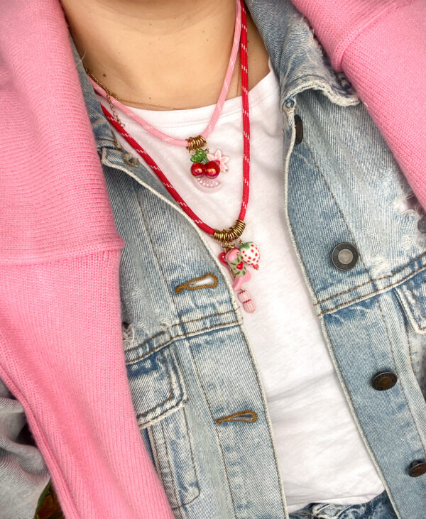 Pack dos collares CANDYLAND pink&red - Imagen 2