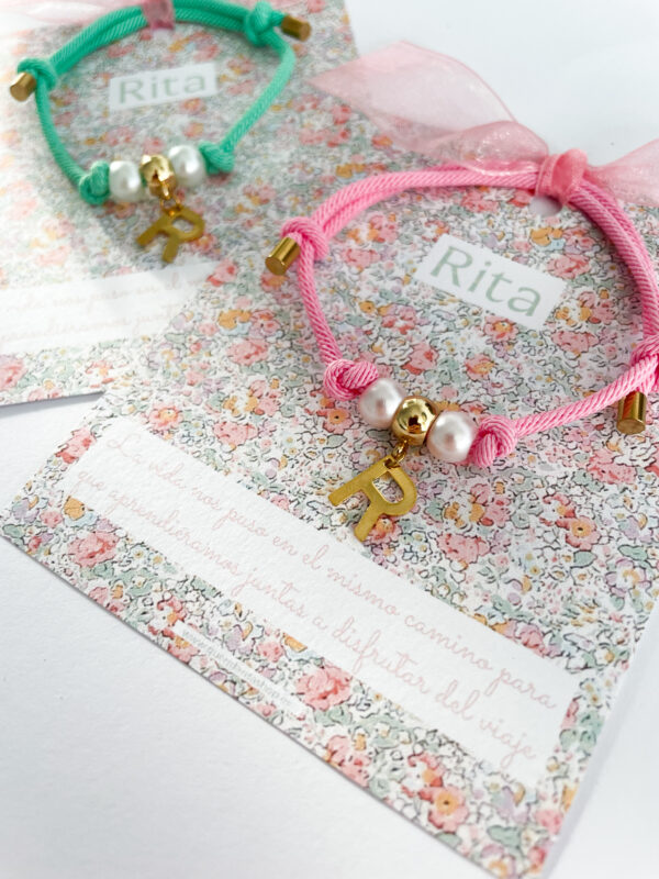 Detalle pulsera perlas tarjeta Liberty - Imagen 2