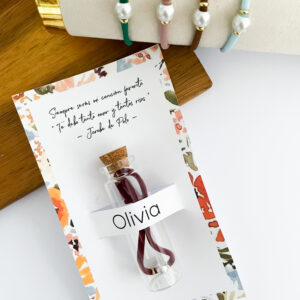 Detalle frasquito pulsera Perla