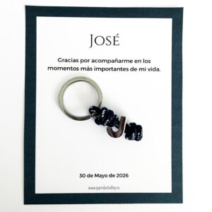 Llavero LETTER PLATED