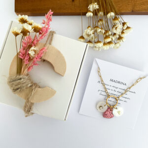 Cajita madrina letra madera