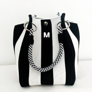 Bolso SAINT TROPEZ blanco/negro