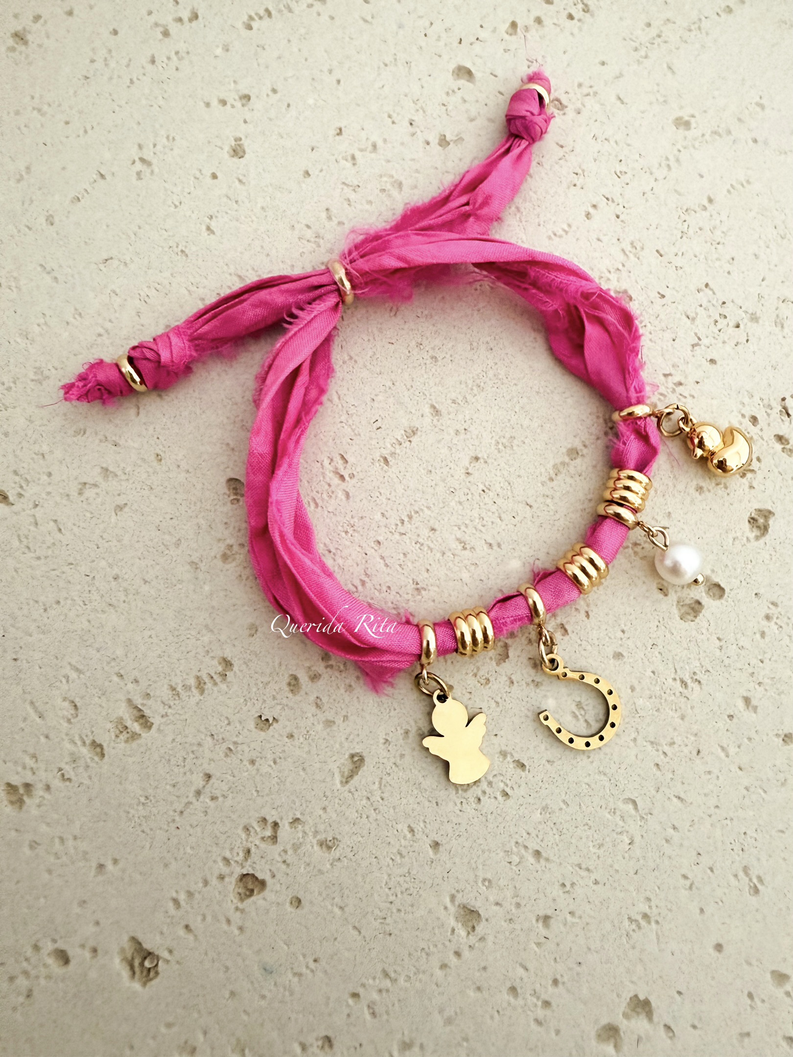 Pulsera Seda Multi Chamrs ( 4 colores)